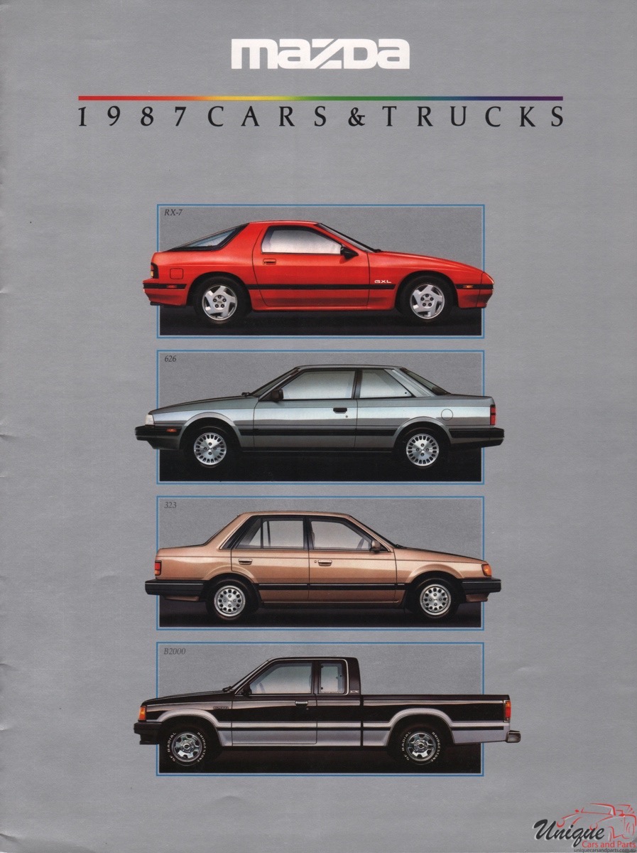 1987 Mazda Model Lineup Brochure Page 3